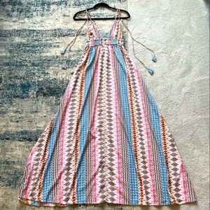 Lulu’s Maxin' Relaxin' Multi Print Maxi Dress, Sold Out Online, Size XS